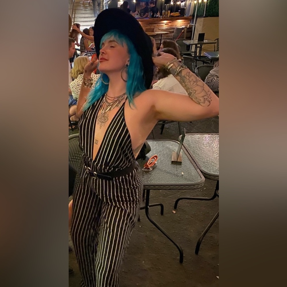 Halter Flowy Sexy Striped Lightweight Jumpsuit